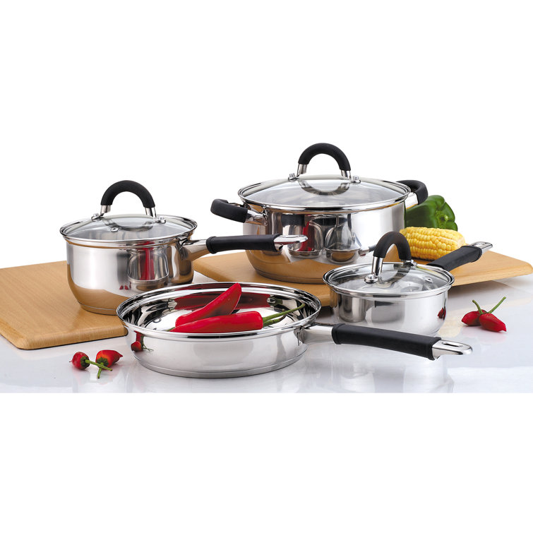 Gourmet Edge 7 Piece Stainless Steel Non Stick Cookware Set Wayfair